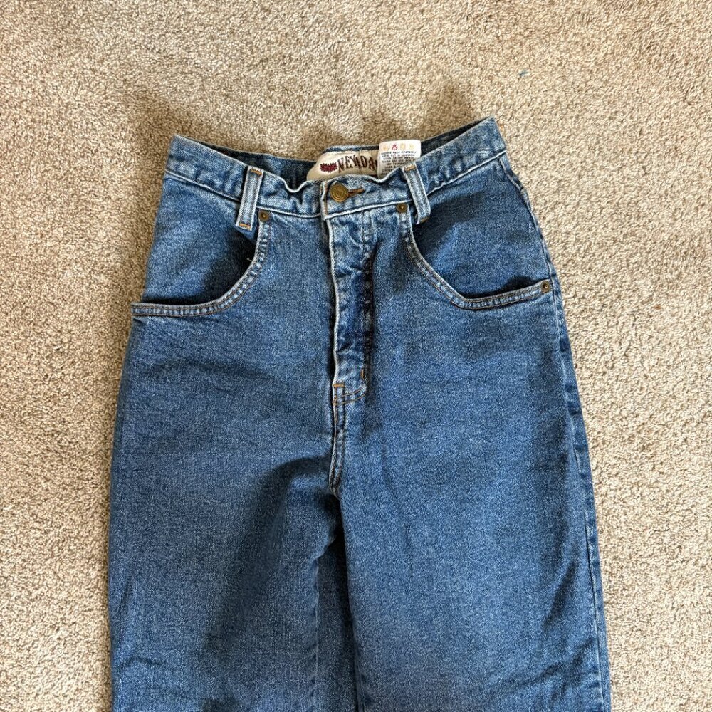 Retro Vintage Nevada high waisted mom jeans Bareback Size 8 Denim 90s Y2K - Picture 7 of 12